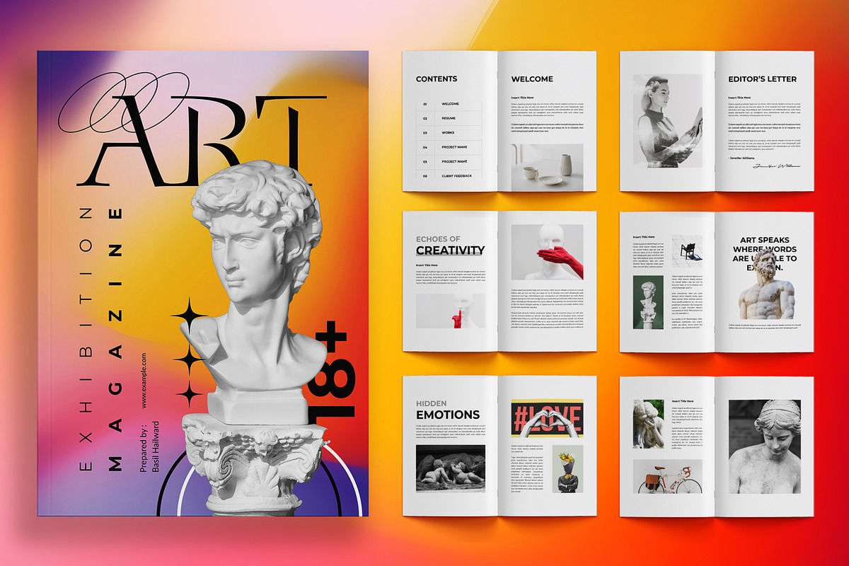 Fashion And Art Exhibition Magazine, a Magazine Template by ContestDesign (Photo 1 of 4)