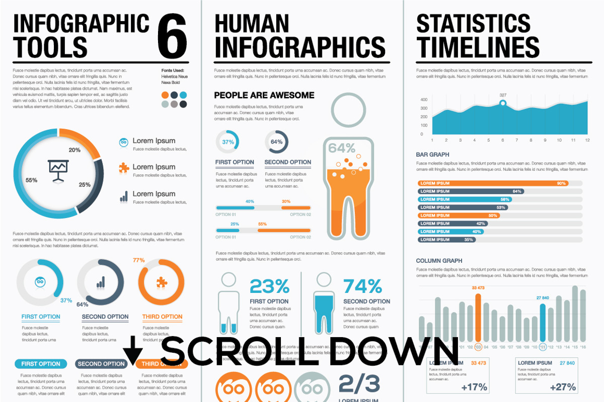 45%OFF Infographic Elements Bundle 2, a Work Illustration by Infographic Template Shop (Photo 2 of 5)