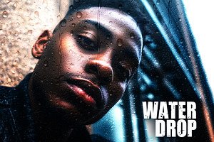 Wet Water Drop Photo Effect, a Layer Style Add-On by studiogstock