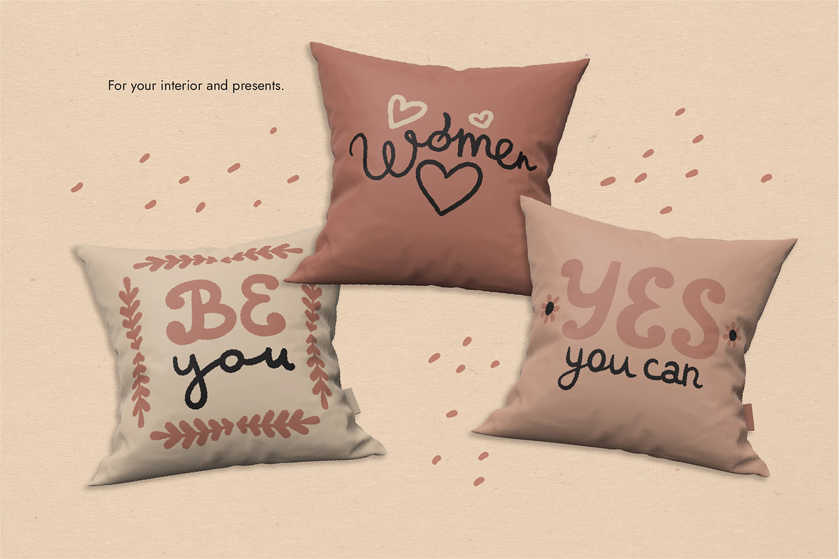 Feminist quotes. Vector lettering., an Object Graphic by anna khramtsova (Photo 9 of 11)