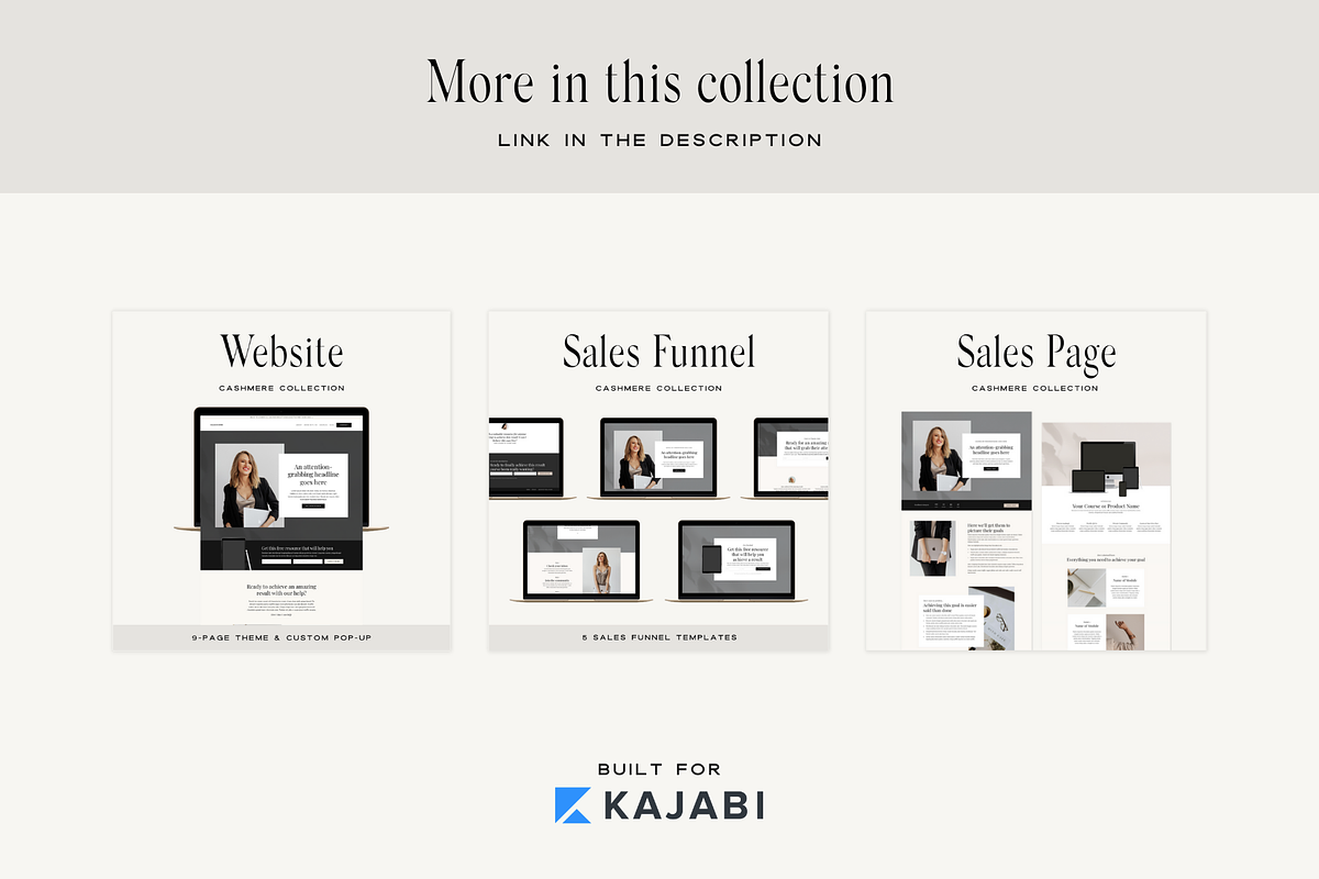 Kajabi Link in Bio Page Template, a Landing Page Template by Pixel & Flow (Photo 9 of 9)