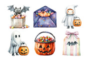 Halloween Trick or Treat Clipart, an Illustration by Daily.Designs (Thumbnail 2 of 5)