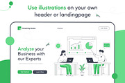 Flat Business Illustrations, a Finance Illustration by Brickclay (Thumbnail 3 of 8)