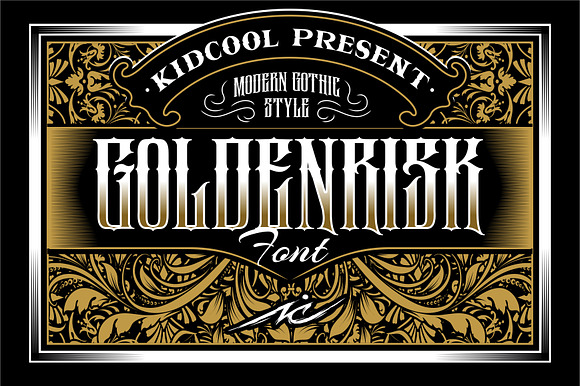GOLDENRISK FONT preview 7