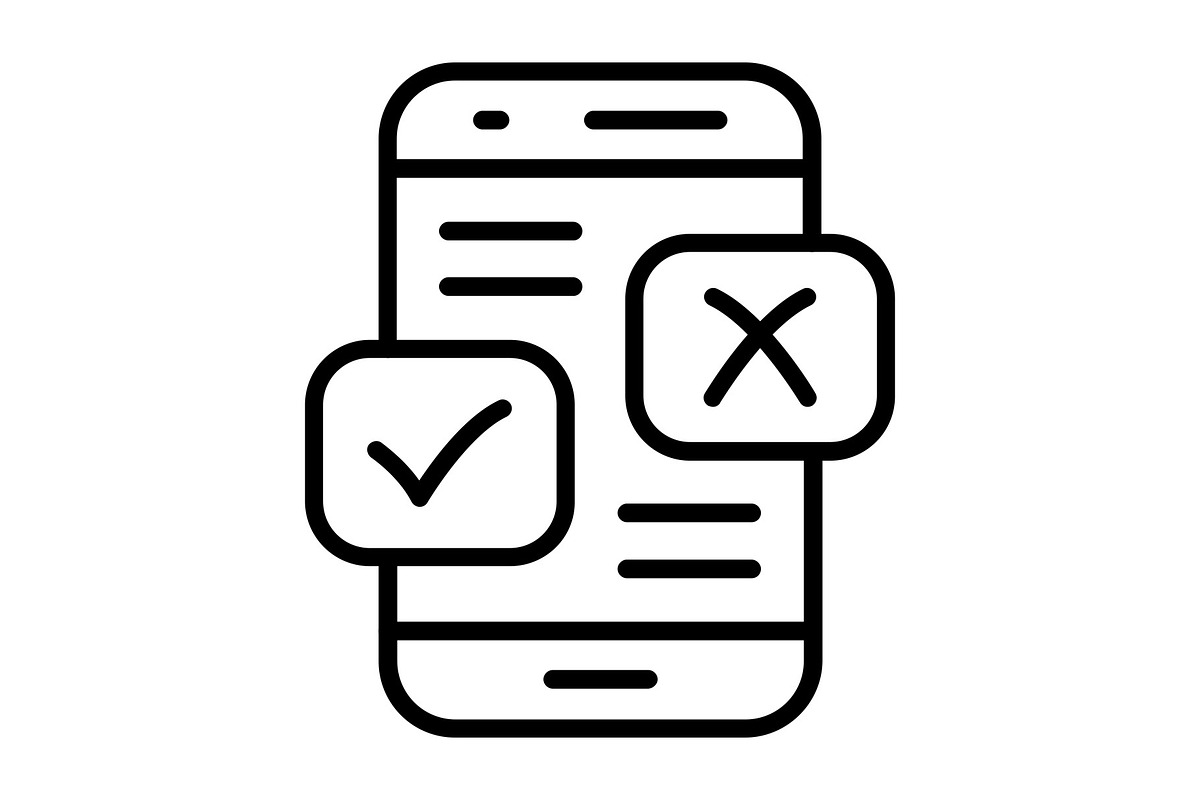 Yes Or No Line Icon, an Icon by Pexelpy (Photo 1 of 2)