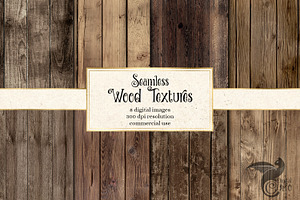 Seamless Wood Textures, a Texture Graphic by Digital Curio