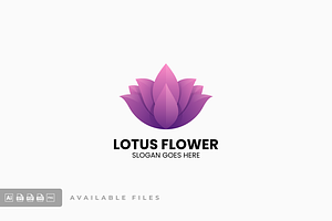 Lotus Gradient Colorful Logo, a Branding & Logo Template by ivan_artnivora