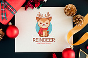 Rudolph Reindeer Logo Template, a Branding & Logo Template by vectorwithin (Thumbnail 3 of 3)