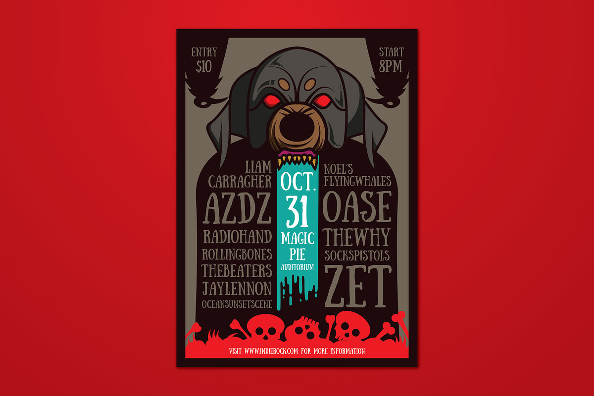 Evil Dog Halloween Flyer, a Flyer Template by ashenterprise (Photo 1 of 3)