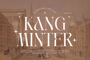 Kang Minter Elegant Serif Font