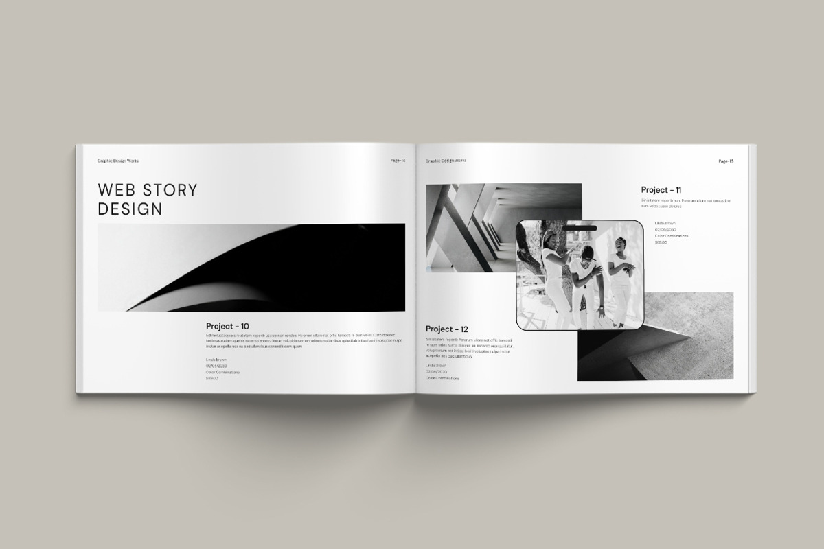 Designer Portfolio Landscape, a Brochure Template by Pixelpick (Photo 8 of 9)