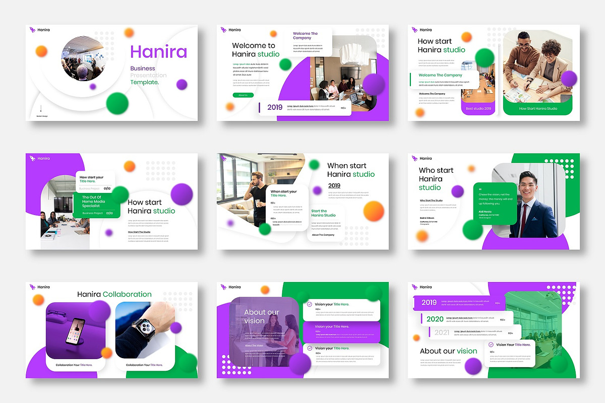 Hanira - Business Google Slide Templ, a Presentation Template by Dens Creative Studio (Photo 2 of 6)