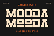 Mooda – Bold Slab Serif Font