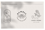 Logo Elements Collection | 50 pieces, a Decorative Illustration by amber&ink (Thumbnail 3 of 10)