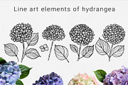 Hydrangea set SVG, an Object Graphic by mArtstore (Thumbnail 2 of 4)