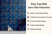 Cyanotype Gold Seamless Patterns, a Pattern Graphic by Ninterints (Thumbnail 4 of 13)