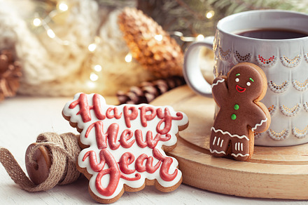 Happy new year composition