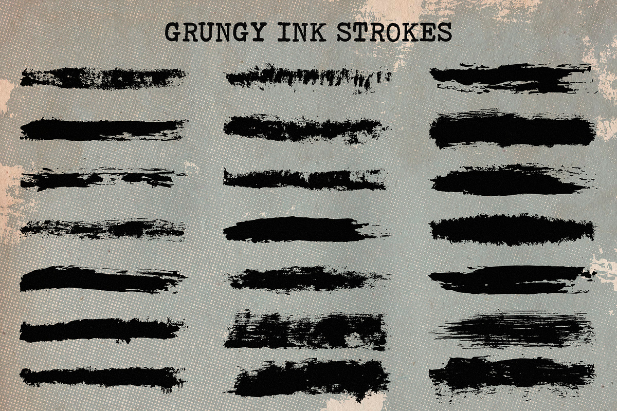 80 Dry Ink Illustrator Brushes preview 4