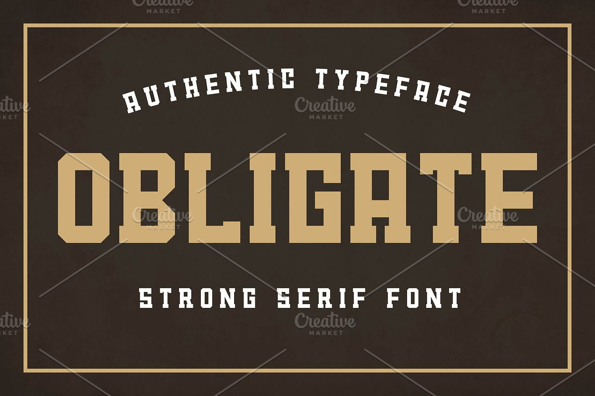 Obligate - String Serif Font, a Slab Serif Font by Artiveko (Photo 1 of 4)