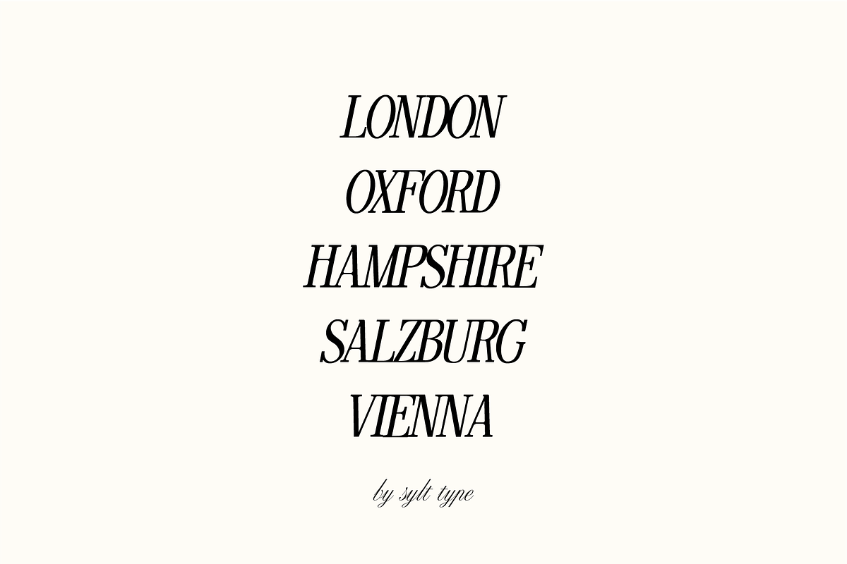 Salzare Display Font Bundle, a Serif Font by Sylt Type (Photo 3 of 7)