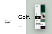 Golf Tournament Rack Card Template, a Flyer Template by IdealUI (Thumbnail 1 of 4)