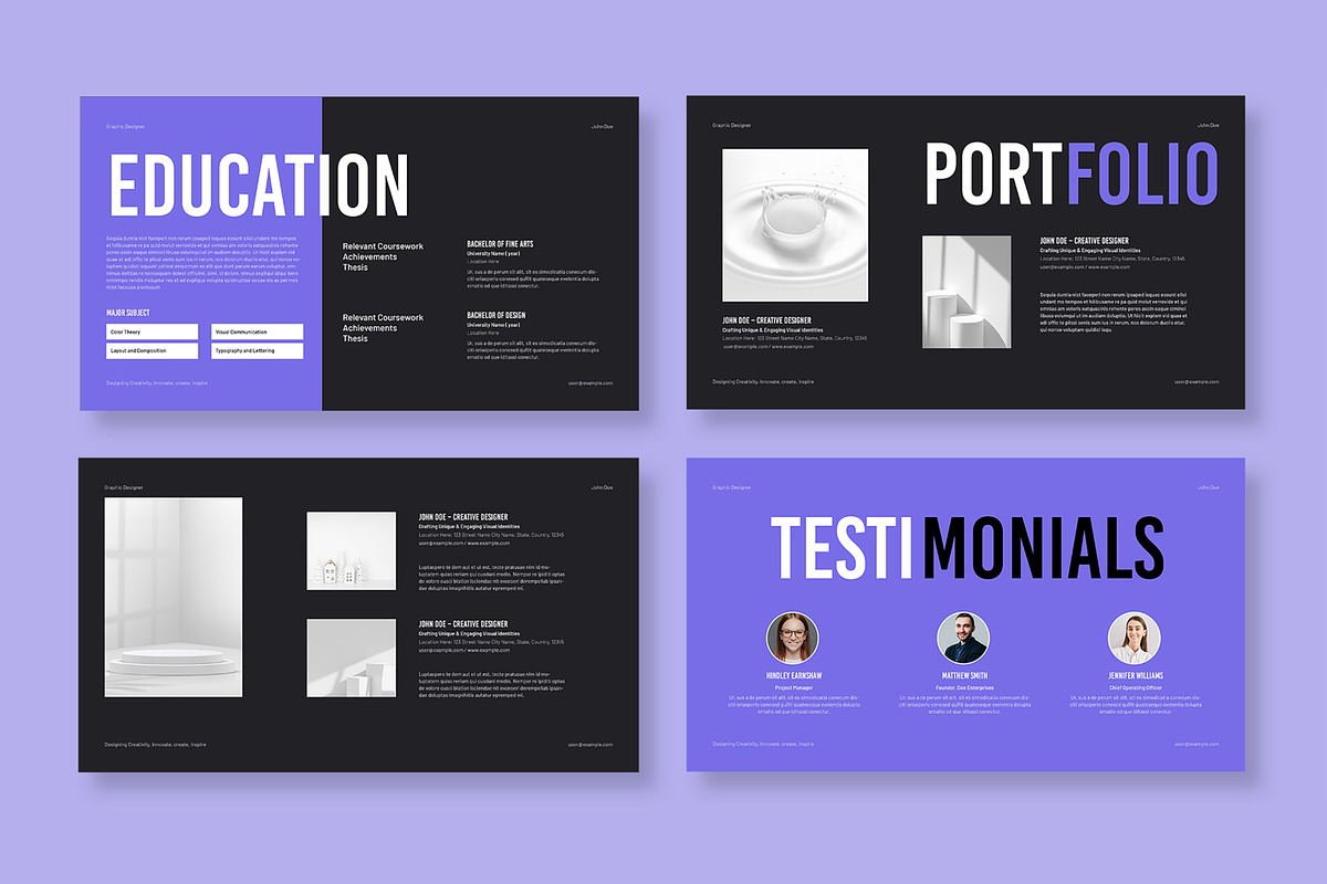Resume Presentation Template, a Presentation Template by MightyDesign (Photo 3 of 7)