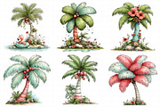 Summer Beach Palm Tree Clipart, an Illustration by Daily.Designs (Thumbnail 3 of 7)