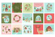 Holiday Santa Village Illustrations, a Background Graphic by CreativeChristiana (Thumbnail 13 of 15)