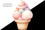 Whimsical Ice Cream Bundle, a Food Illustration by Whimsy Brush Studio (Thumbnail 8 of 9)