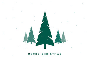 Merry Christmas Tree Vector