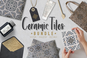 Ceramic Tiles Patchwork Set