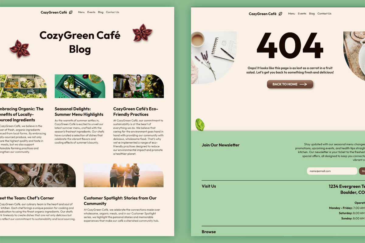 GreenCafé - Framer Template, a Landing Page Template by Monstreh (Photo 3 of 3)