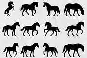 Horse Silhouette SVG, an Animal Illustration by newminddesign (Thumbnail 1 of 3)