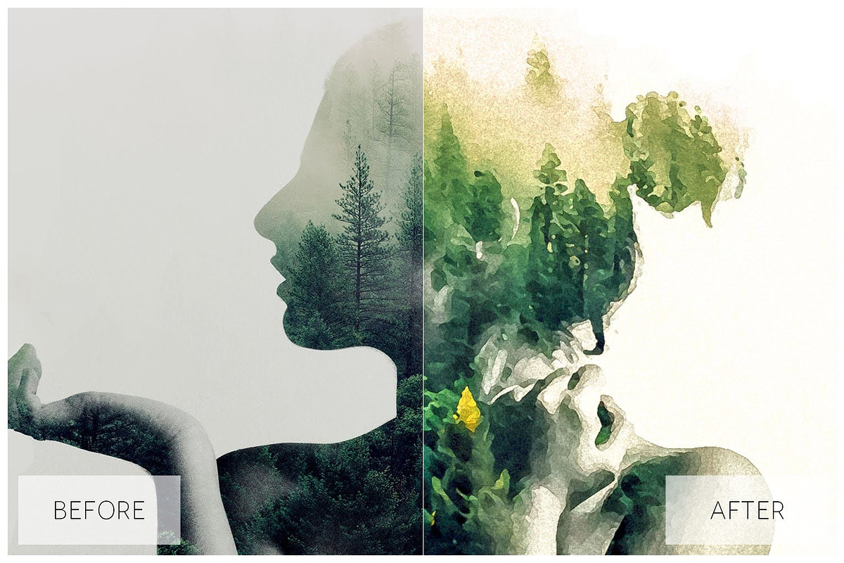 Lovely Watercolor Effect Actions, an Action Add-On by JasGraphicTools (Photo 3 of 36)