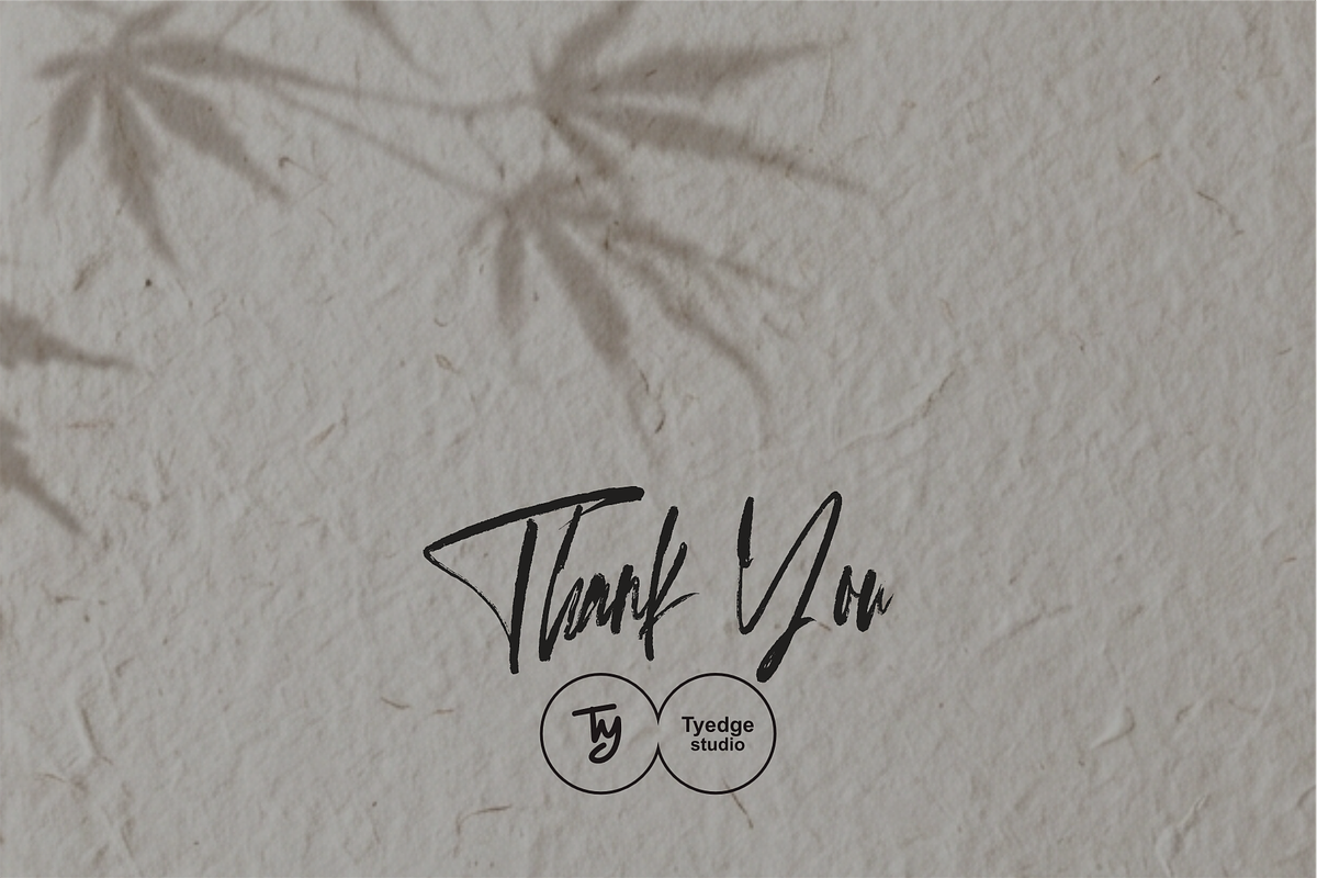 Pablo Bonaparte Modern Brush Script, a Script Font by Tyedge Studio (Photo 8 of 8)