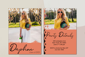 Retro Photoshop Grad Card Template