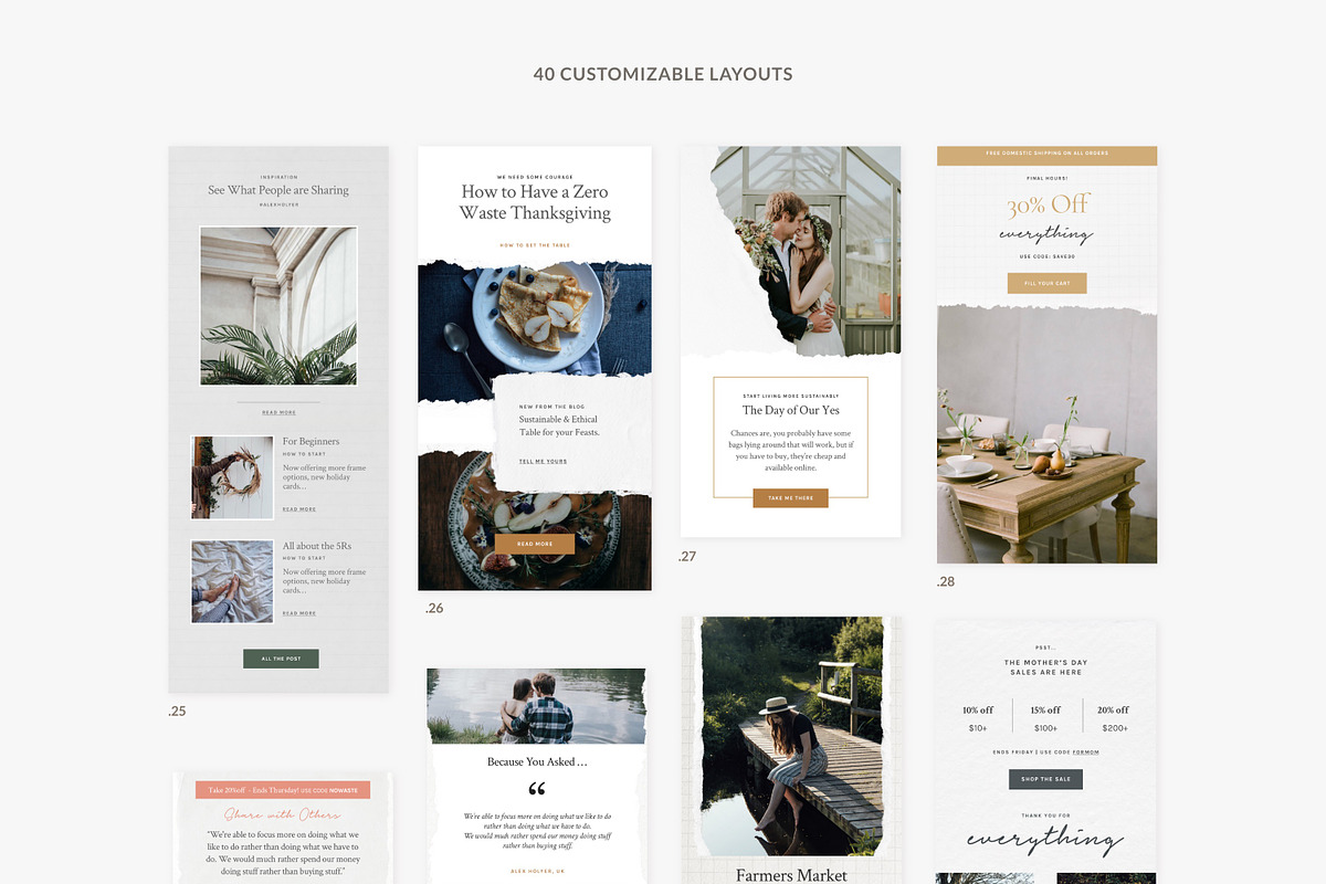 Paper Newsletter Templates, an Email Template by Sparrow & Snow