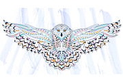 Ethnic Collection: Snowy Owl, an Animal Illustration by ArtoJoy (Thumbnail 3 of 5)