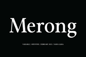 Merong Family 24 Fonts