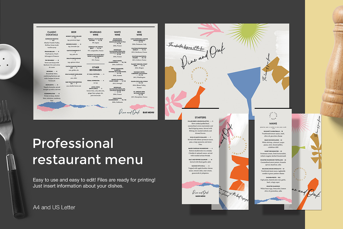 Modern Restaurant Menu, a Brochure Template by BigWeek (Photo 2 of 4)