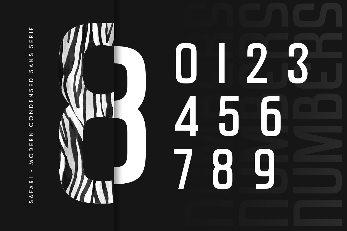 Safari - Modern Condended Sans Serif, a Sans Serif Font by Hamz Studio (Photo 6 of 16)