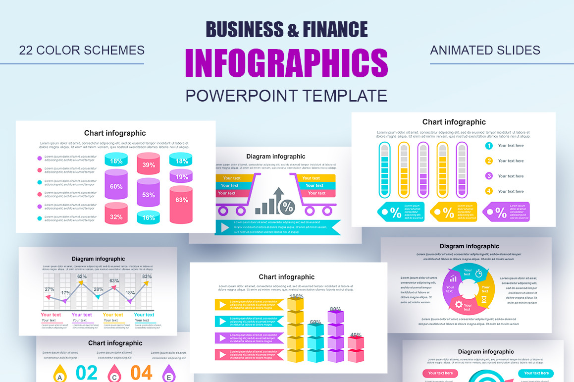 Financial Infographics Powerpoint, a Presentation Template by alexdndz