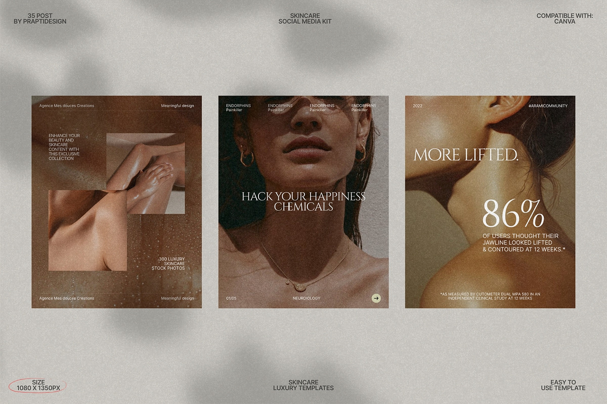 Minimal Skincare Post Templates preview 5