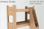 Bunk Bed Laser Cut File 324, a Graphic by AtacanDigital (Thumbnail 2 of 3)