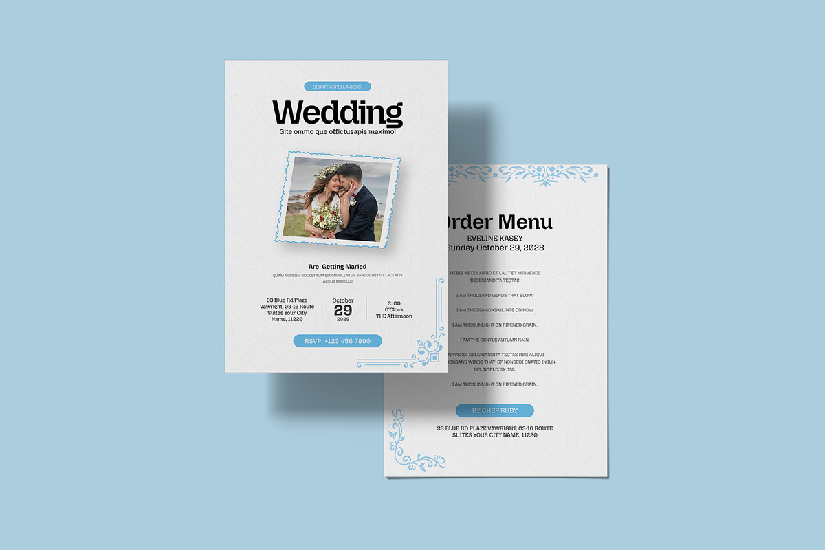 Funeral Program Template, an Invitation Template by Creatiya Type (Photo 4 of 6)
