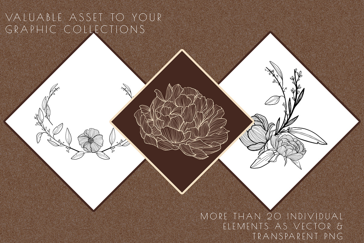 Floral botanical hand-drawn graphics, a Graphic by Personal Epiphany (Photo 3 of 5)