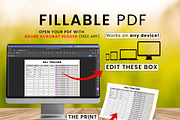 Editable Bill Payment Tracker, a Templates & Theme by Graphicsnext (Thumbnail 3 of 3)