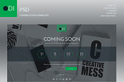 ODI Coming soon psd template, a Templates & Theme by Kayytechin Shop (Thumbnail 1 of 2)
