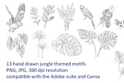 Jungle Toile de Jouy Pattern, a Pattern Graphic by Stylus & Bloom (Thumbnail 5 of 8)