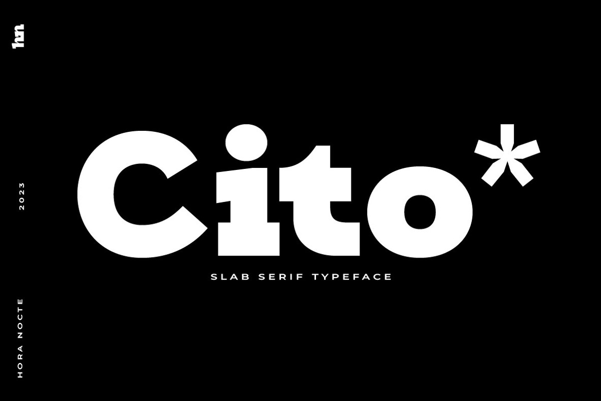 HN Cito, a Slab Serif Font by Hora Nocte (Photo 1 of 12)